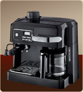 DeLonghi BCO320T Combination Drip Coffee, Cappuccino and Espresso Machine  with Programmable Timer - Black - Bed Bath & Beyond - 10520601