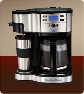 Hamilton Beach 49980 Two Way Brewer Single Serve and 12-cup Coffee
